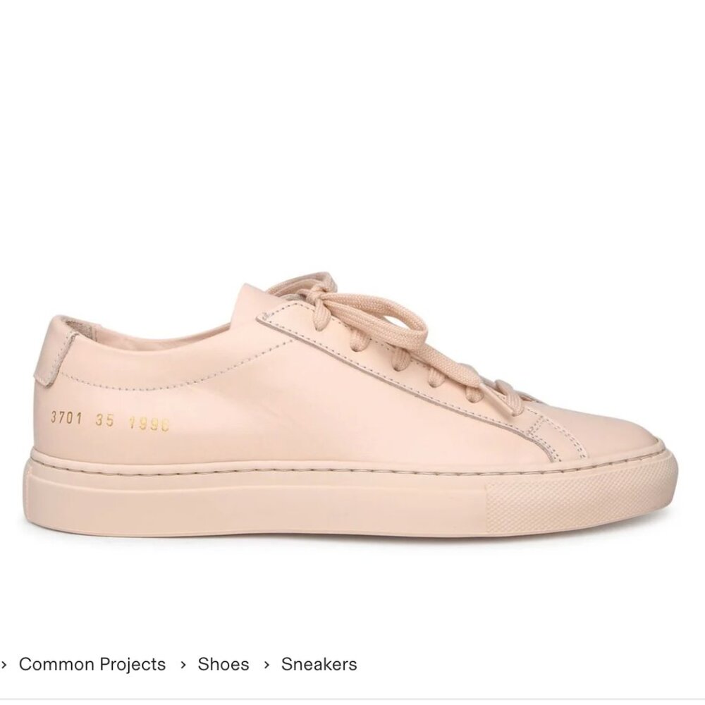 Common Projects Achilles Low Sneakers in Blush